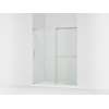 Sliding shower door, 75-1/2" H x 62-1/4 - 65-5/8" W, with heavy 5/16" thick Crystal Clear glass