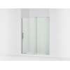 Sliding shower door, 71-3/4" H x 55-3/4 - 59-3/4" W, with 5/16" thick Crystal Clear glass