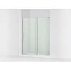 Sliding shower door, 71-3/4" H x 55-3/4 - 59-3/4" W, with 5/16" thick Crystal Clear glass