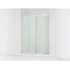 77" H sliding shower door with 3/8"-thick glass