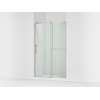 77" H sliding shower door with 3/8"-thick glass