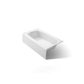 54" x 30-1/4" alcove bath, left drain