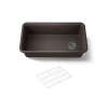 33-1/2" undermount single-bowl kitchen sink