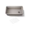 33-1/2" undermount single-bowl kitchen sink