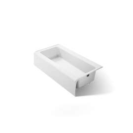 60" x 30-1/4" alcove bath, right drain