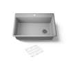33" top-/undermount single-bowl kitchen sink