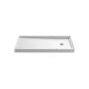 60" x 32" alcove shower base, right drain