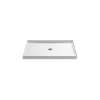 48" x 34" alcove shower base, center drain