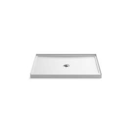 48" x 34" alcove shower base, center drain