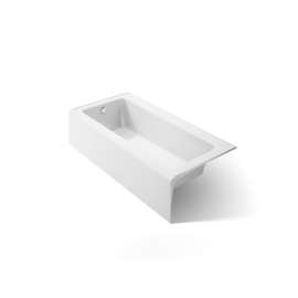 66" x 32" alcove bath, left drain