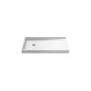 48" x 32" alcove shower base, left drain