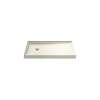 48" x 32" alcove shower base, left drain
