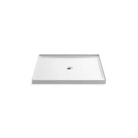 48" x 42" alcove shower base, center drain