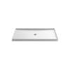 60" x 34" alcove shower base, center drain