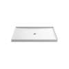 60" x 42" alcove shower base, center drain
