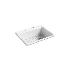 27" top-mount single-bowl kitchen sink