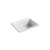 27" top-mount single-bowl kitchen sink