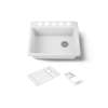27" undermount single-bowl workstation kitchen sink