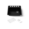 27" undermount single-bowl workstation kitchen sink