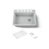 27" undermount single-bowl workstation kitchen sink