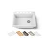 27" undermount single-bowl workstation kitchen sink