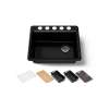 27" undermount single-bowl workstation kitchen sink