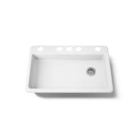 33" undermount single-bowl kitchen sink