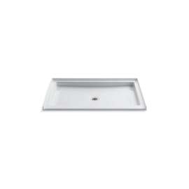 48" x 36" alcove shower base, center drain