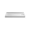 60" x 30" alcove shower base, right drain