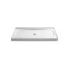 60" x 36" alcove shower base, center drain