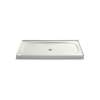 60" x 36" alcove shower base, center drain