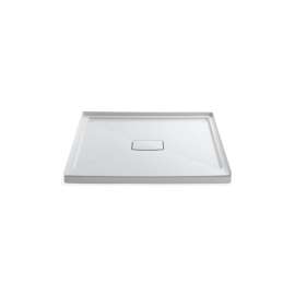 48" x 48" alcove shower base, center drain