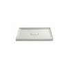 48" x 36" alcove shower base, center drain