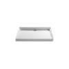 48" x 36" alcove shower base, rear center drain