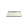 48" x 36" alcove shower base, rear center drain