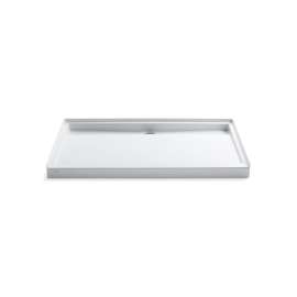 60" x 36" alcove shower base, center drain