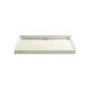 60" x 36" alcove shower base, center drain