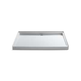 60" x 42" alcove shower base, rear center drain