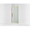 76" H pivot shower door with 5/16"-thick glass