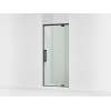 76" H pivot shower door with 5/16"-thick glass