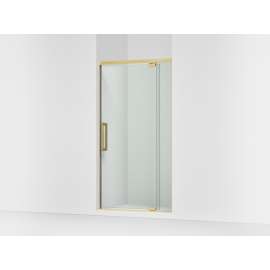 76" H pivot shower door with 5/16"-thick glass