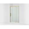76" H pivot shower door with 5/16"-thick glass