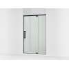 76" H pivot shower door with 5/16"-thick glass