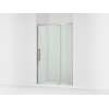 76" H pivot shower door with 5/16"-thick glass