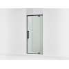 76" H pivot shower door with 5/16"-thick glass