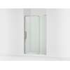 76" H pivot shower door with 5/16"-thick glass