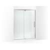 76" H pivot shower door with 5/16"-thick glass