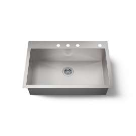 32" undermount single-bowl kitchen sink