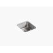 Undertone K-3331-NA 15-3/4in X 17-1/2in X 7-5/8in Medium Squared Under-Mount Single-Bowl Kitchen Sink