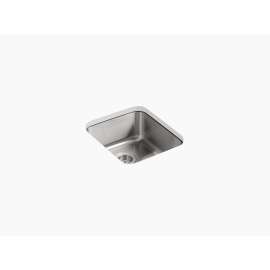 Undertone K-3331-NA 15-3/4in X 17-1/2in X 7-5/8in Medium Squared Under-Mount Single-Bowl Kitchen Sink